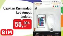 LEDOLET UZAKTAN KUMANDALI LED AMPUL